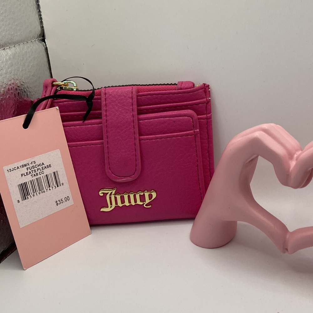 Juicy couture, fuchsia, bifold, wallet - Picture 2 of 6